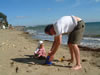 Fun and games on the beach